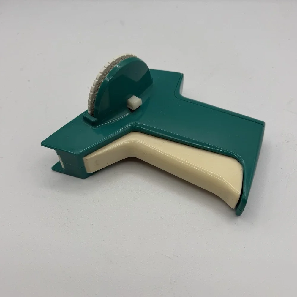 Vintage Green Dymo 1720 Manual Hand Held Label Maker Embosser Printer